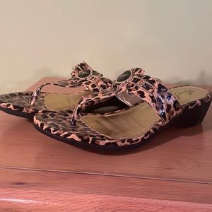 Marc Fisher Leopard Print Sandals